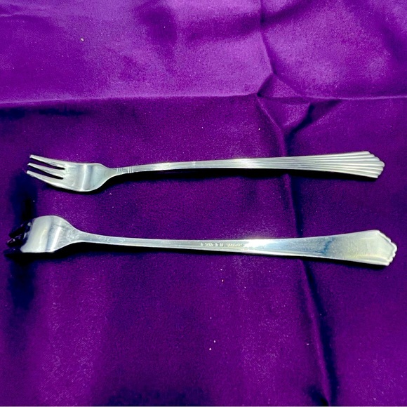 Excel “Tango”4pc Set Stainless Steel Cocktail Seafood Shrimp Forks Made in Japan - Picture 12 of 15